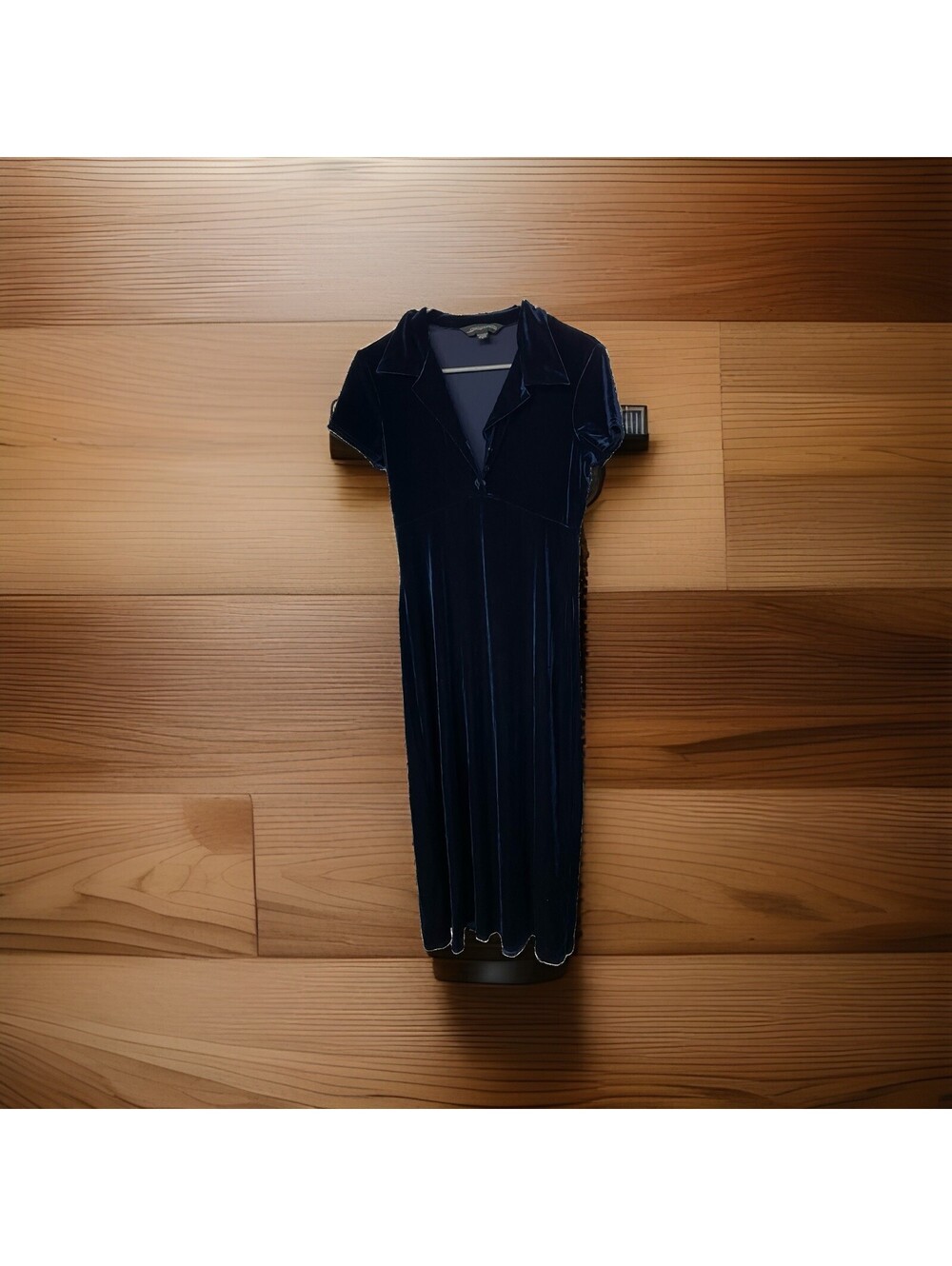 Vintage Jonathan Martin Blue Velvet Dress Size 9